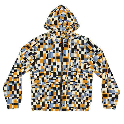 Bauhaus Afterglow on a Women's Full-Zip Hoodie
