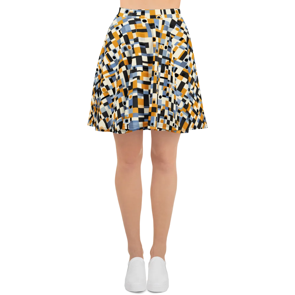 Bauhaus Afterglow on Skater Skirt — Front