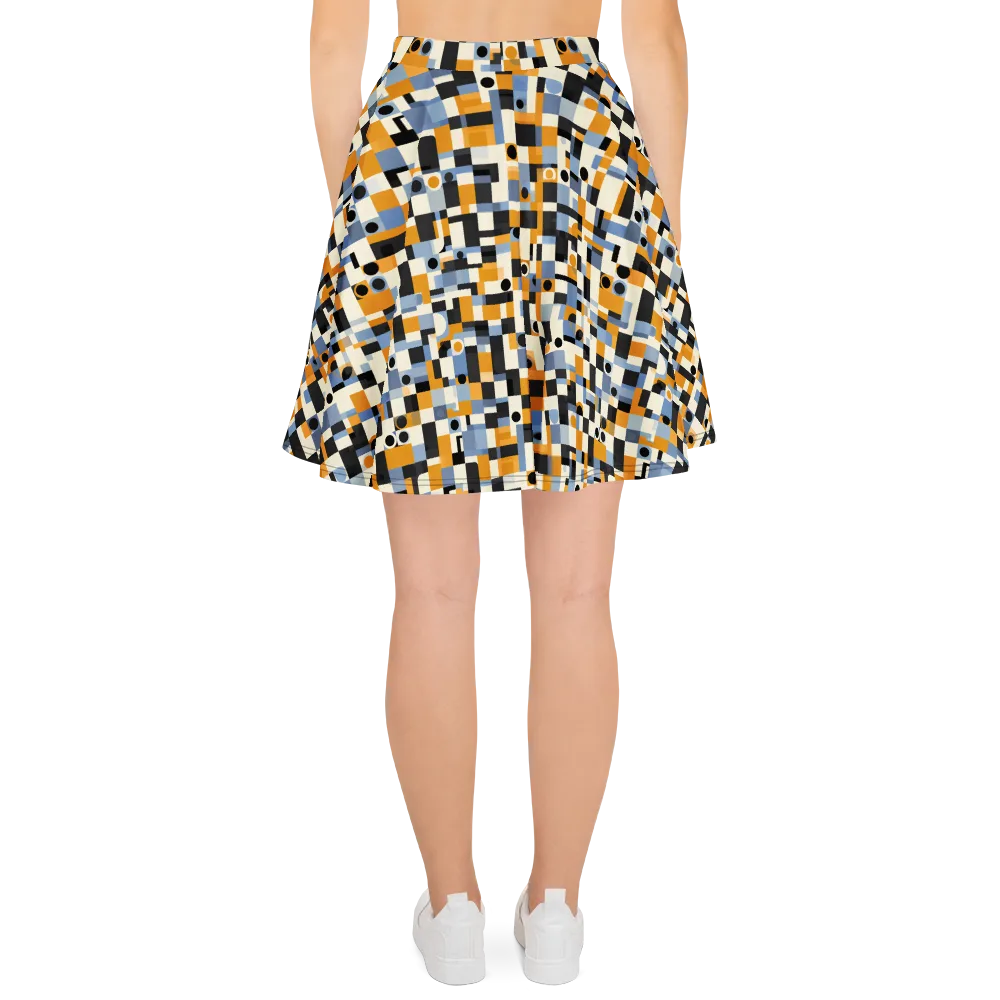 Bauhaus Afterglow on Skater Skirt — Back