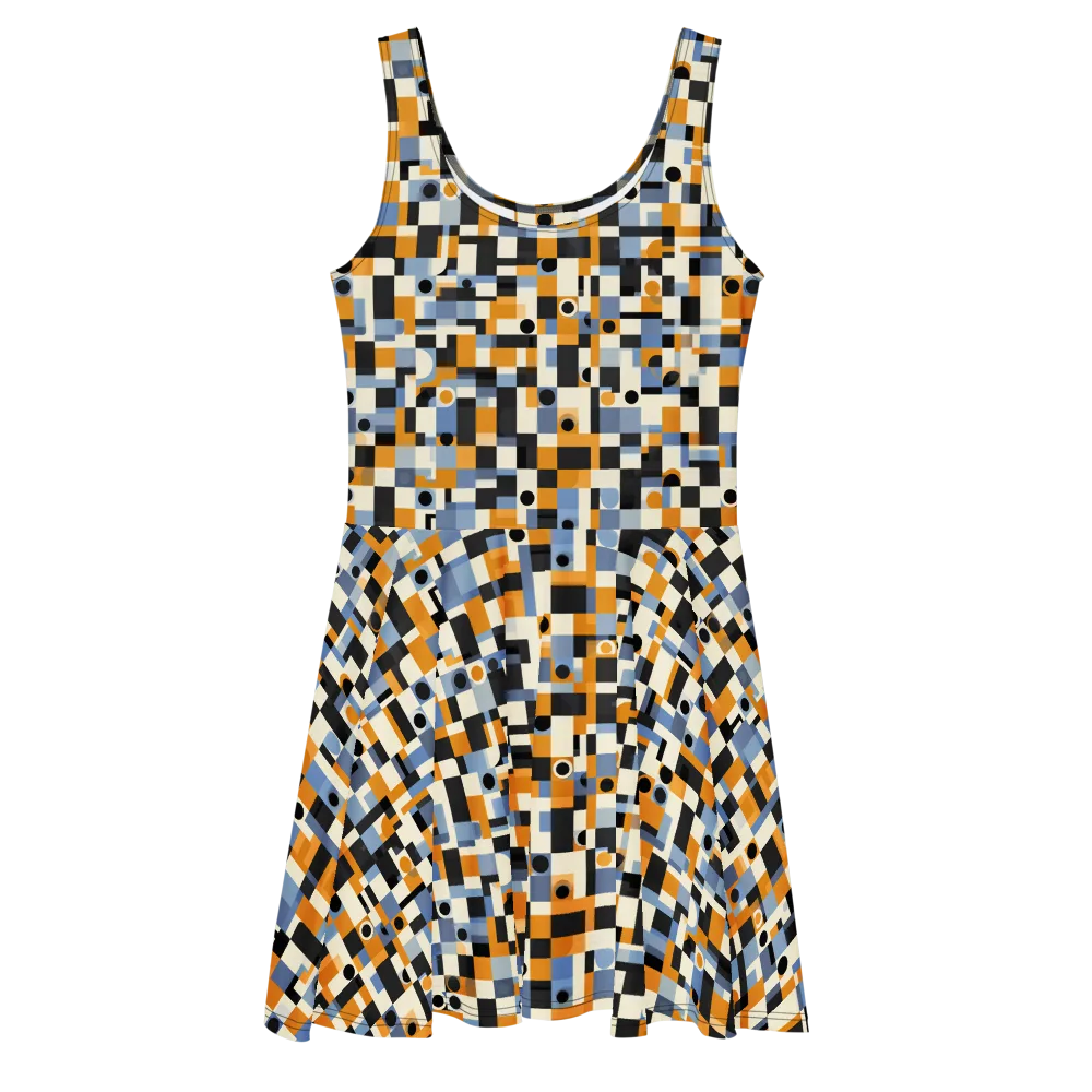 Bauhaus Afterglow on Skater Dress — Front