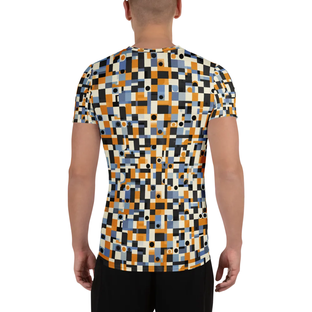 Bauhaus Afterglow on Men's Athletic T-Shirt — Back
