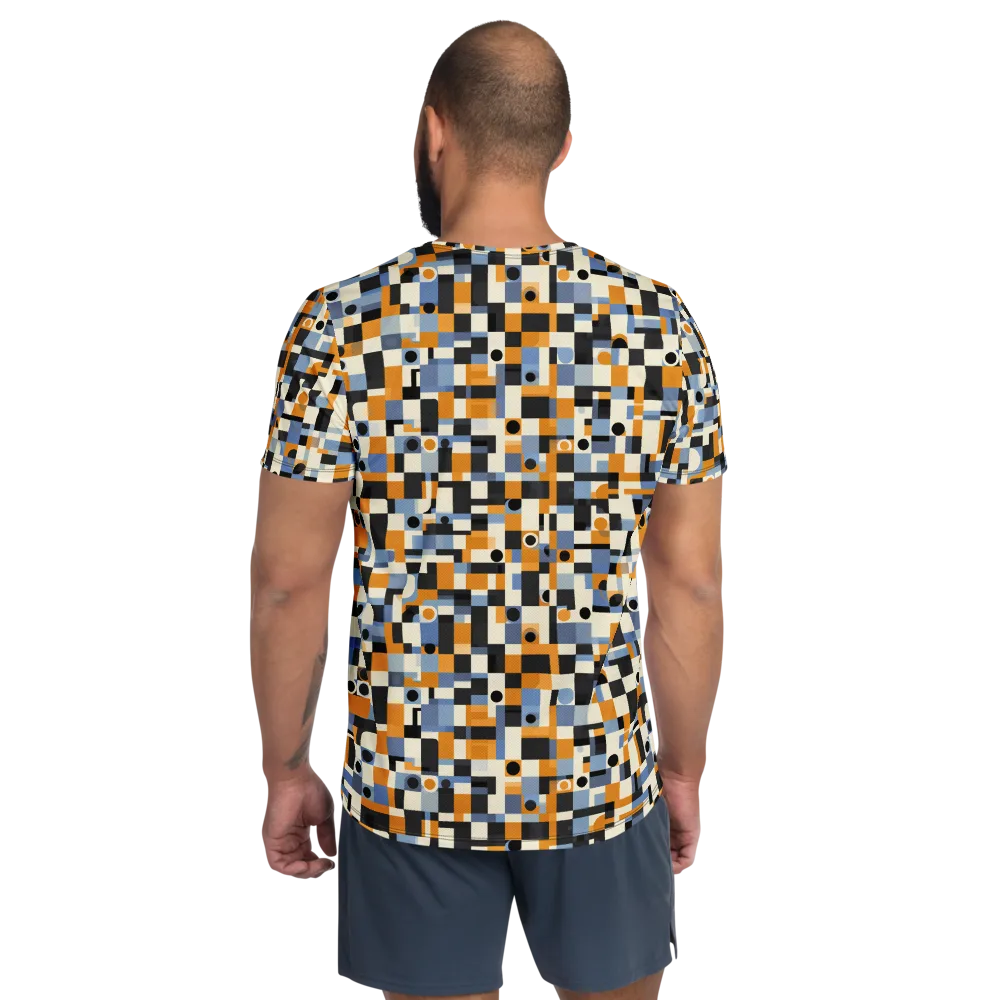 Bauhaus Afterglow on Men's Athletic T-Shirt — Back