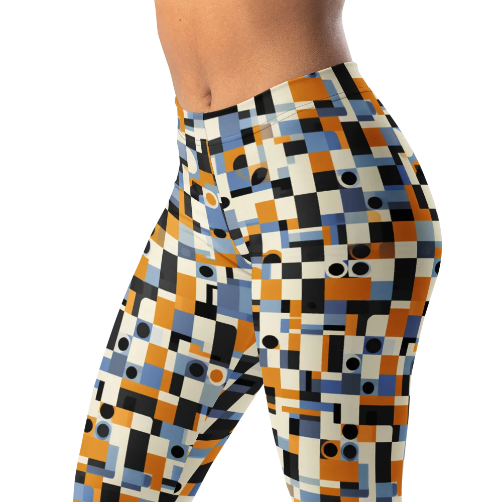 Bauhaus Afterglow on Leggings — Left Front