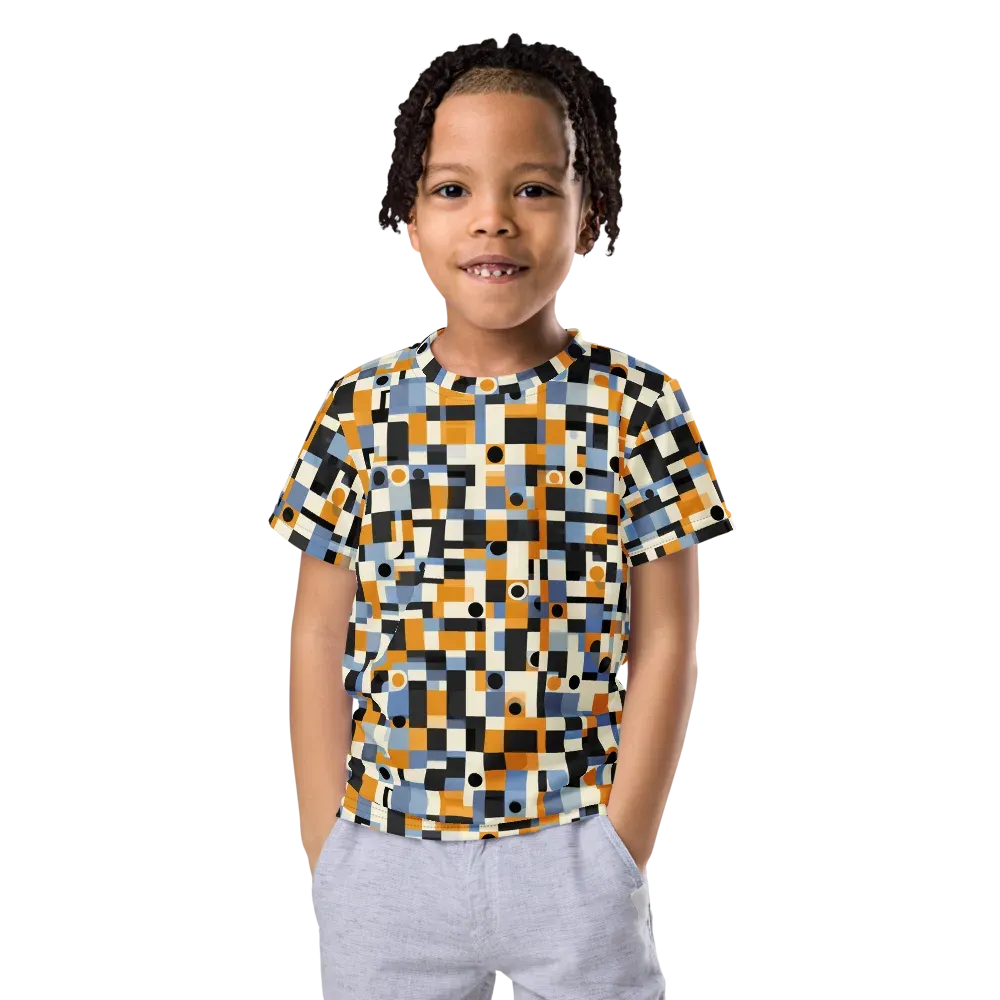 Bauhaus Afterglow on Kids Crew Neck T-Shirt — Front