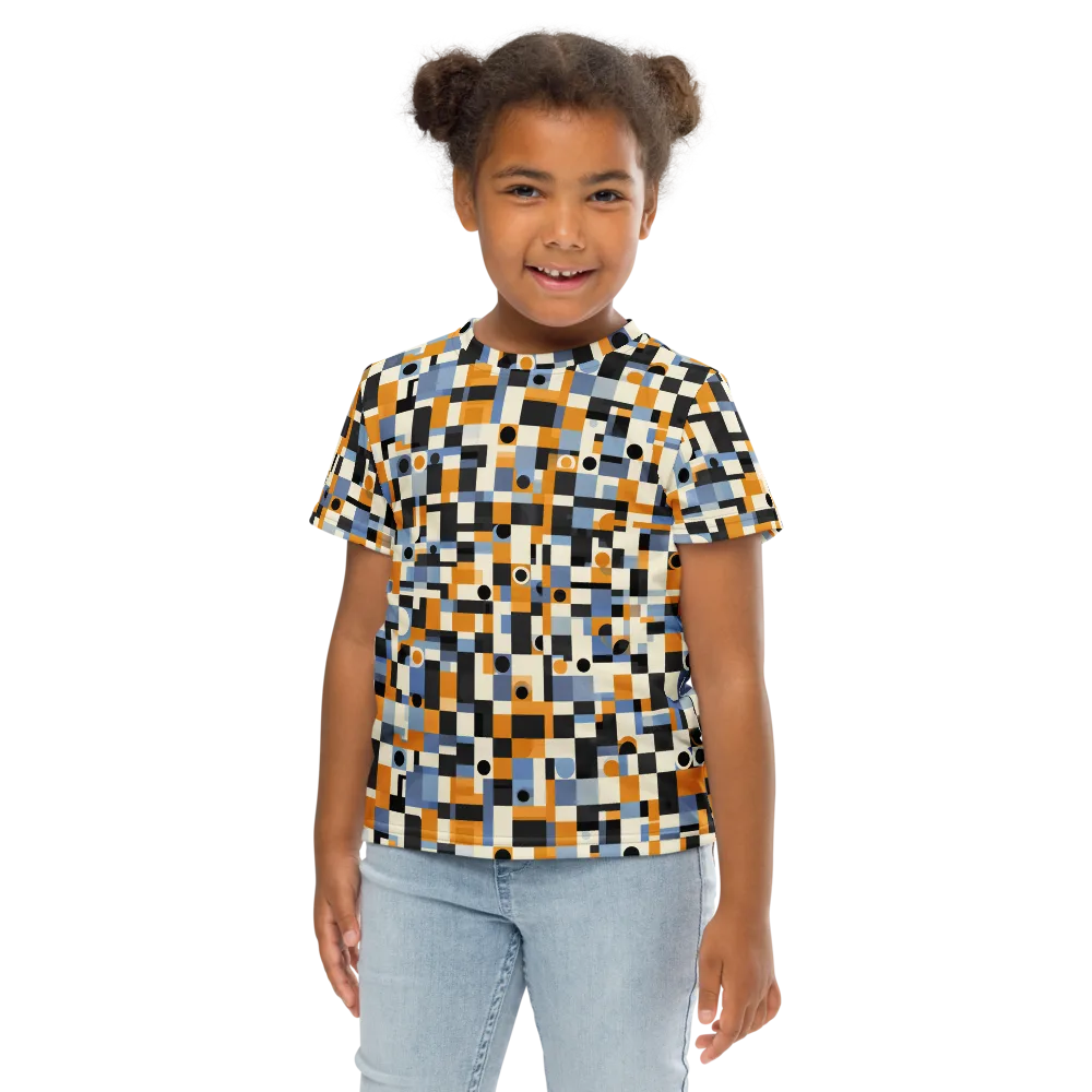 Bauhaus Afterglow on Kids Crew Neck T-Shirt — Front