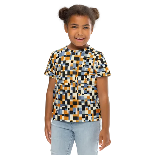 Bauhaus Afterglow on a Kids Crew Neck T-Shirt