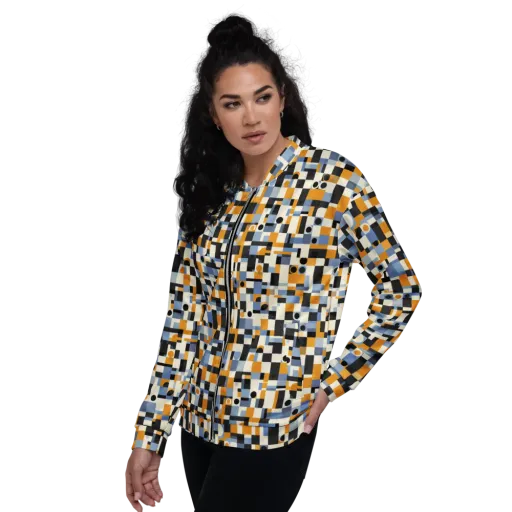 Bauhaus Afterglow on a Bomber Jacket