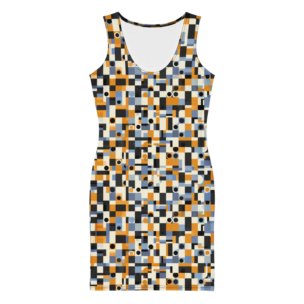 Bauhaus Afterglow on Bodycon Dress — Front