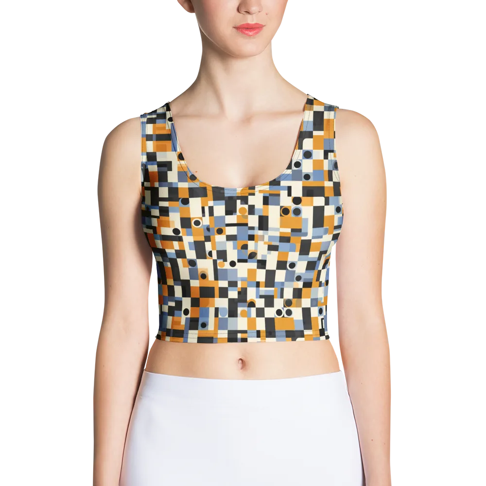 Bauhaus Afterglow on Crop Top — Front
