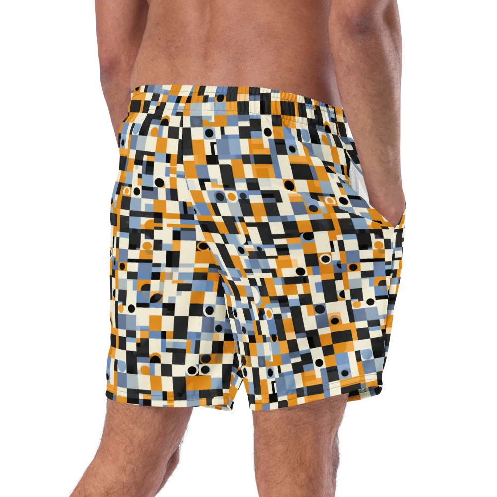 Bauhaus Afterglow on Swim Trunks — Right Back