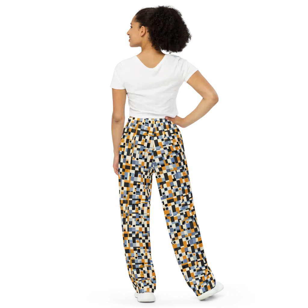 Bauhaus Afterglow on Wide-Leg Pants — Back