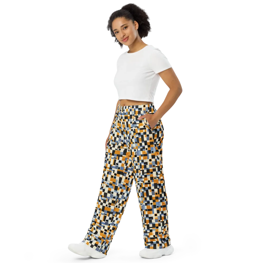Bauhaus Afterglow on Wide-Leg Pants — Left Front