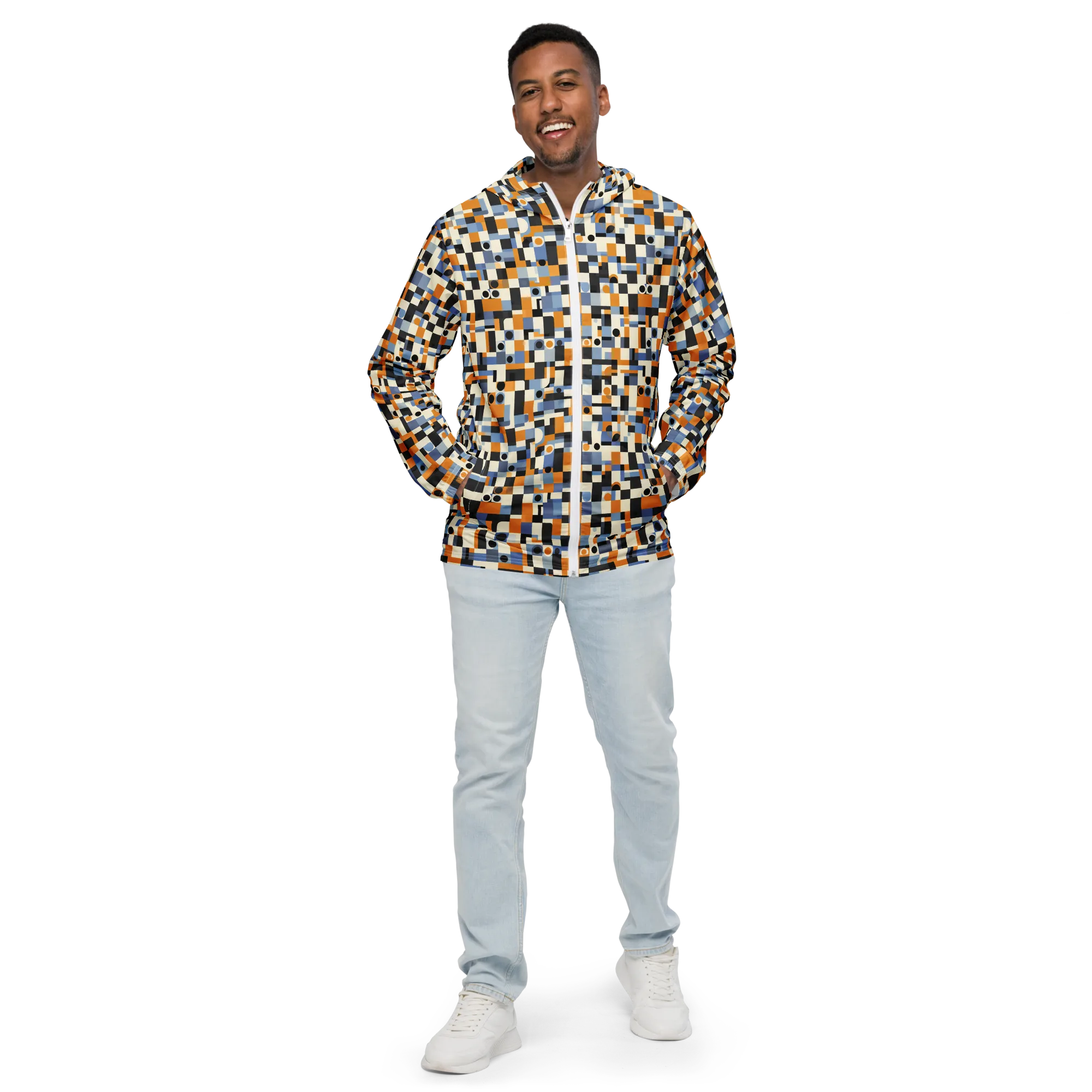 Bauhaus Afterglow on Men's Windbreaker — Front