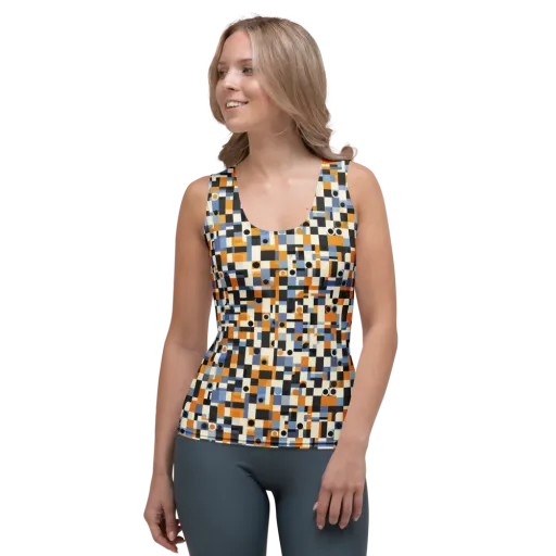 Bauhaus Afterglow on a Women's Tank Top