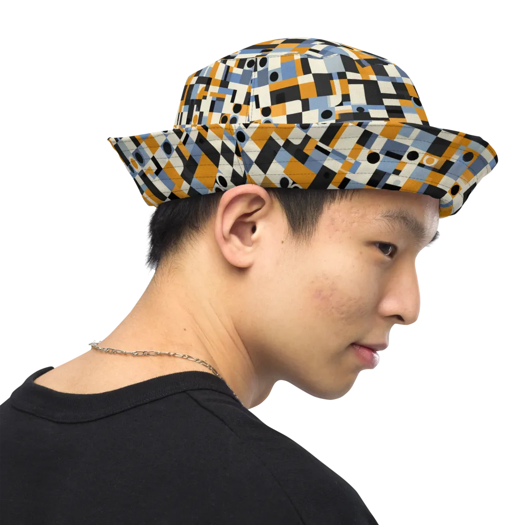 Bauhaus Afterglow on Reversible Bucket Hat — Right Outside