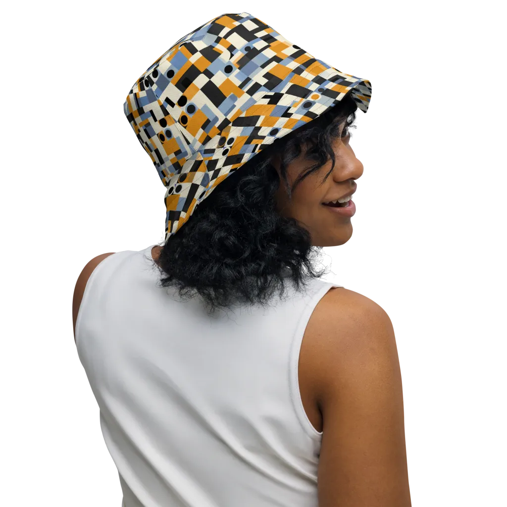 Bauhaus Afterglow on Reversible Bucket Hat — Right Outside