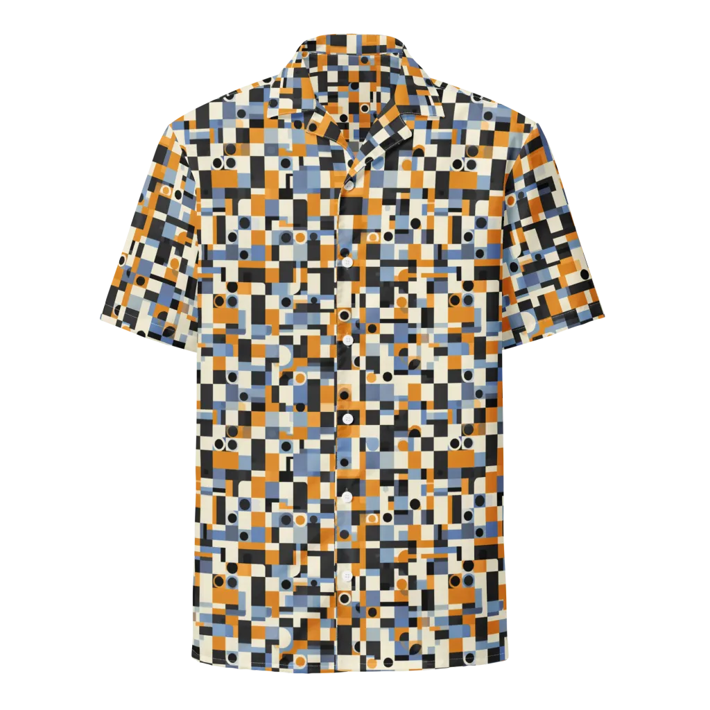 Bauhaus Afterglow on Button Shirt — Front