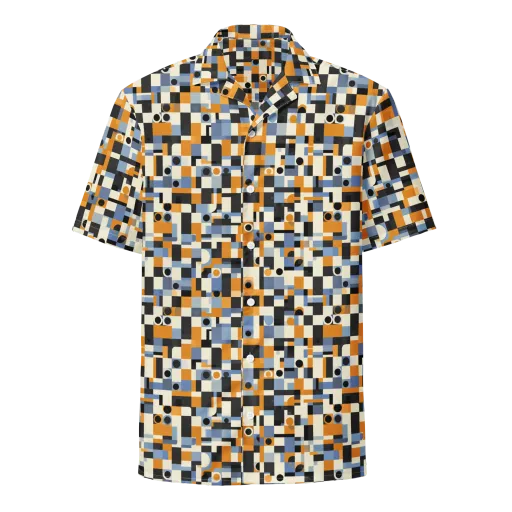 Bauhaus Afterglow on a Button Shirt