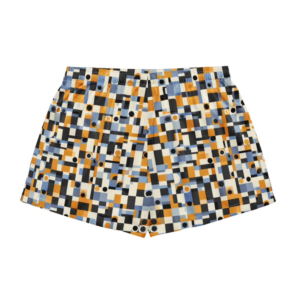 Bauhaus Afterglow on Women's Pajama Shorts — Back