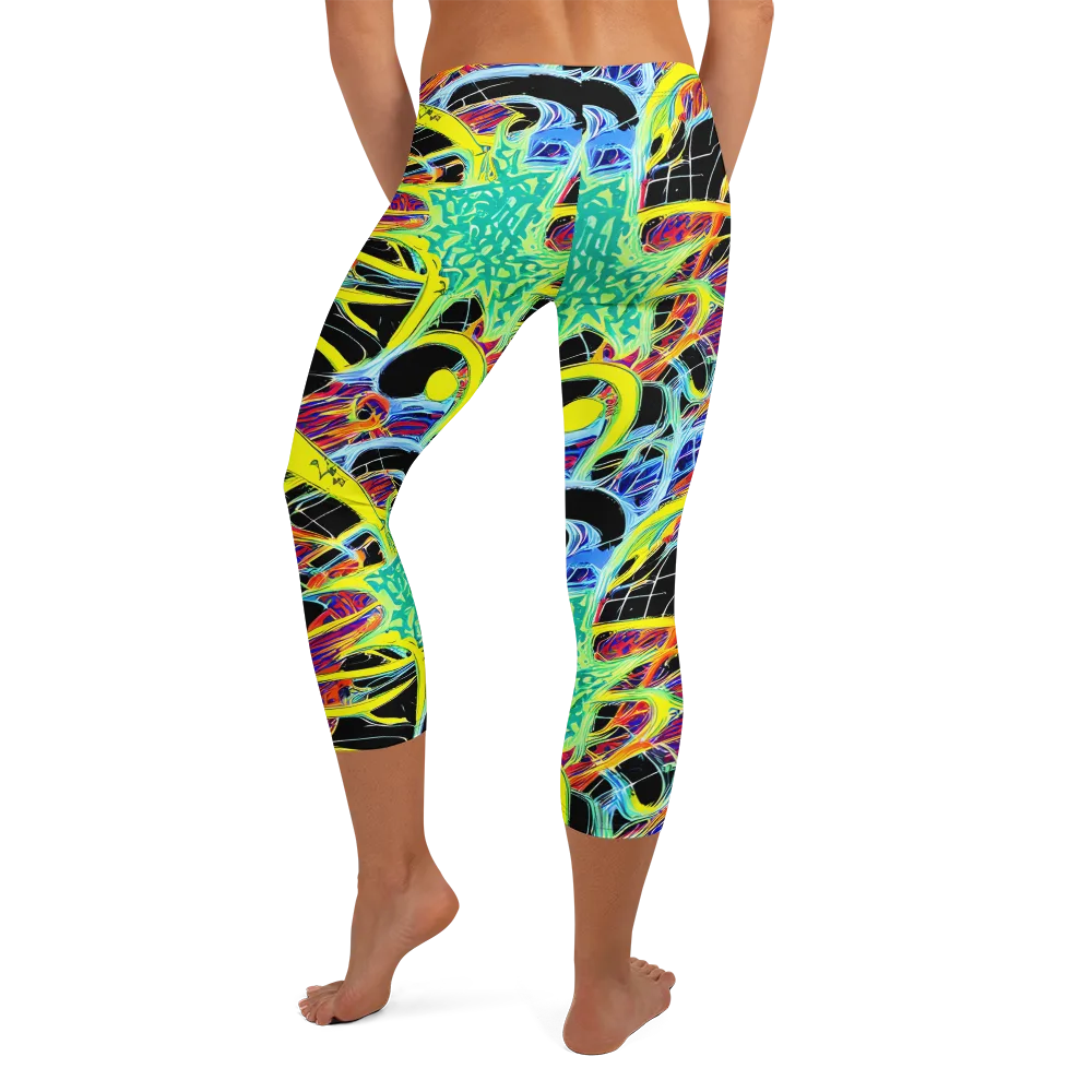 Radiant Rebellion on Capri Leggings — Back