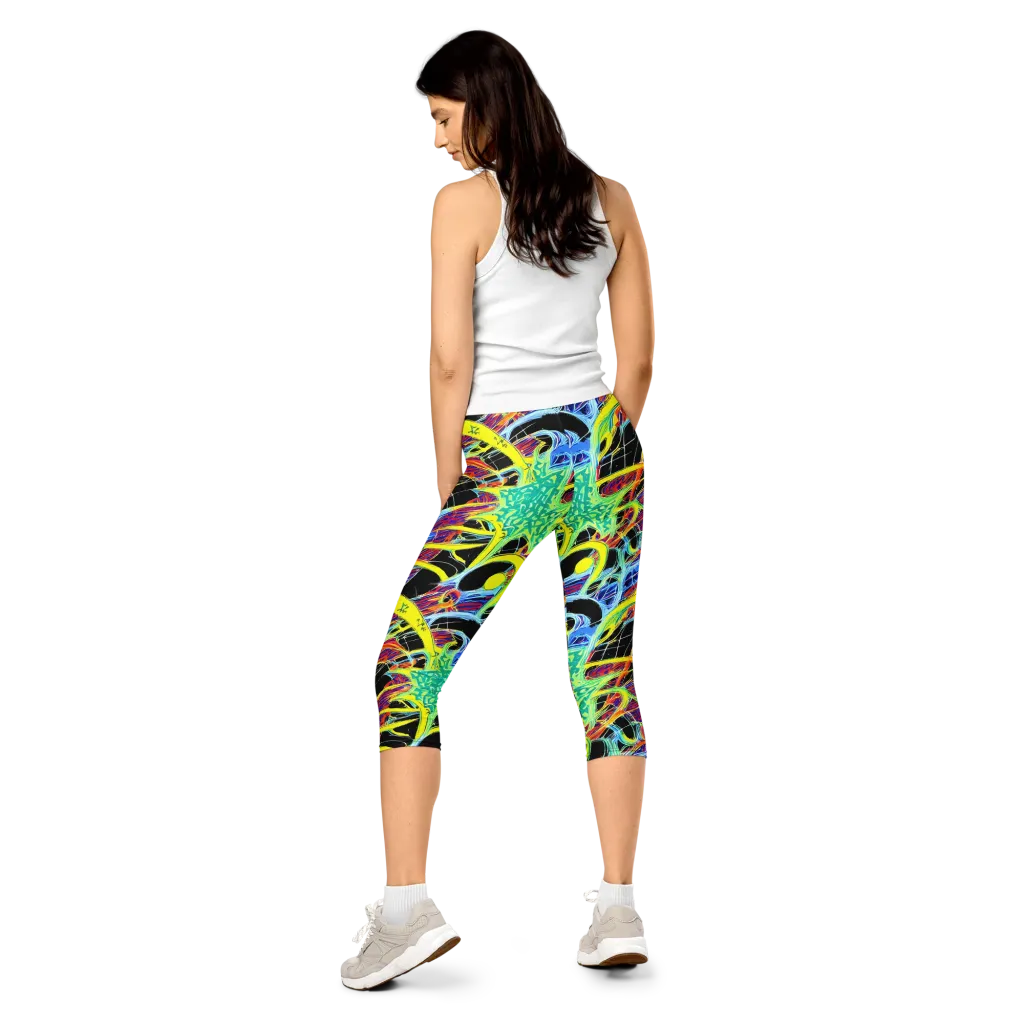 Radiant Rebellion on Capri Leggings — Back