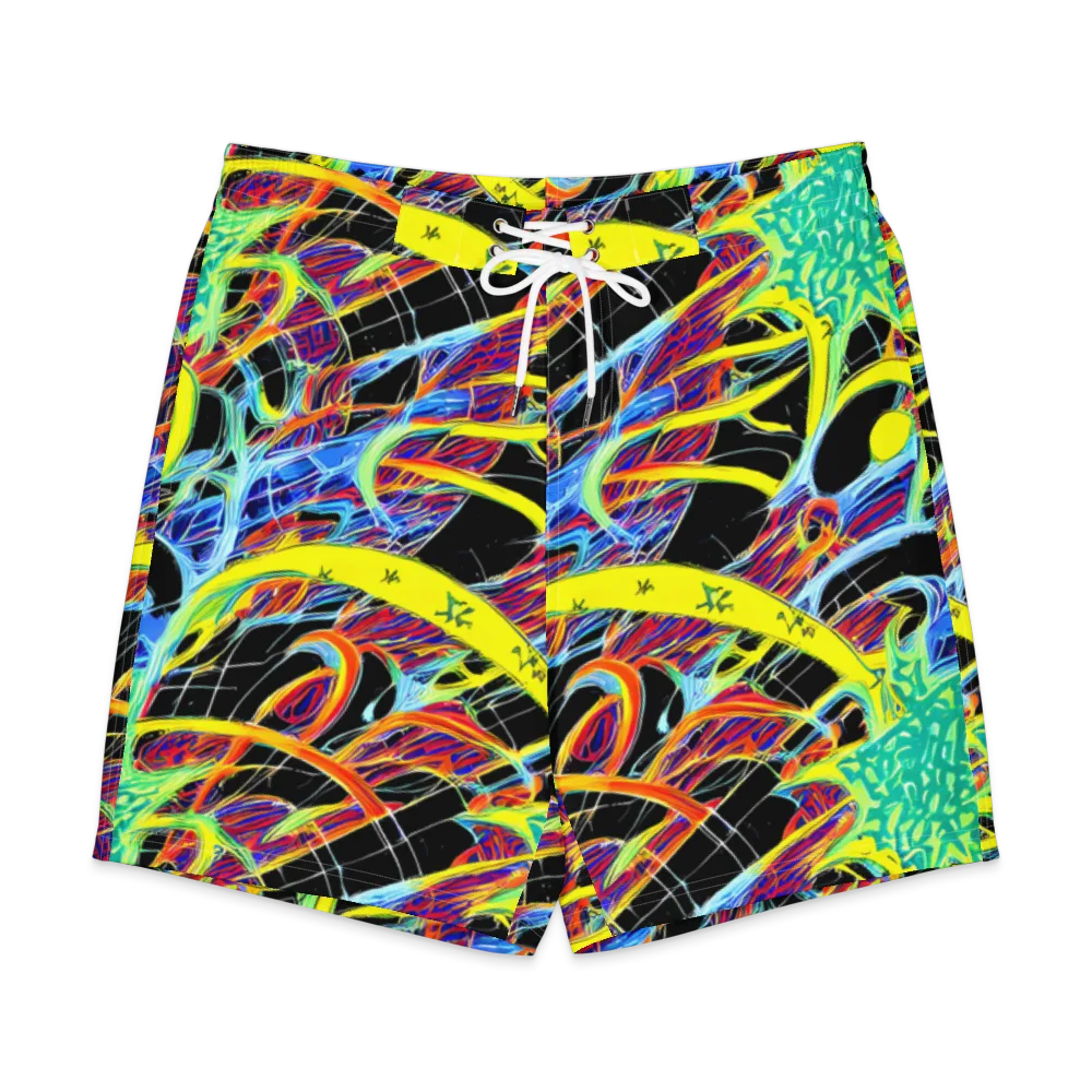 Radiant Rebellion on Men's Board Shorts — Front