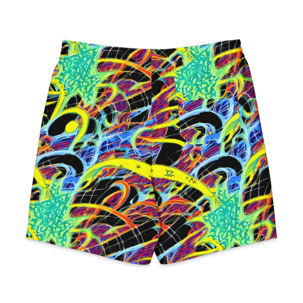 Radiant Rebellion on Men's Board Shorts — Back