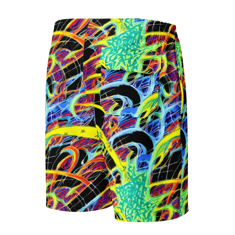 Radiant Rebellion on Men's Board Shorts — Back