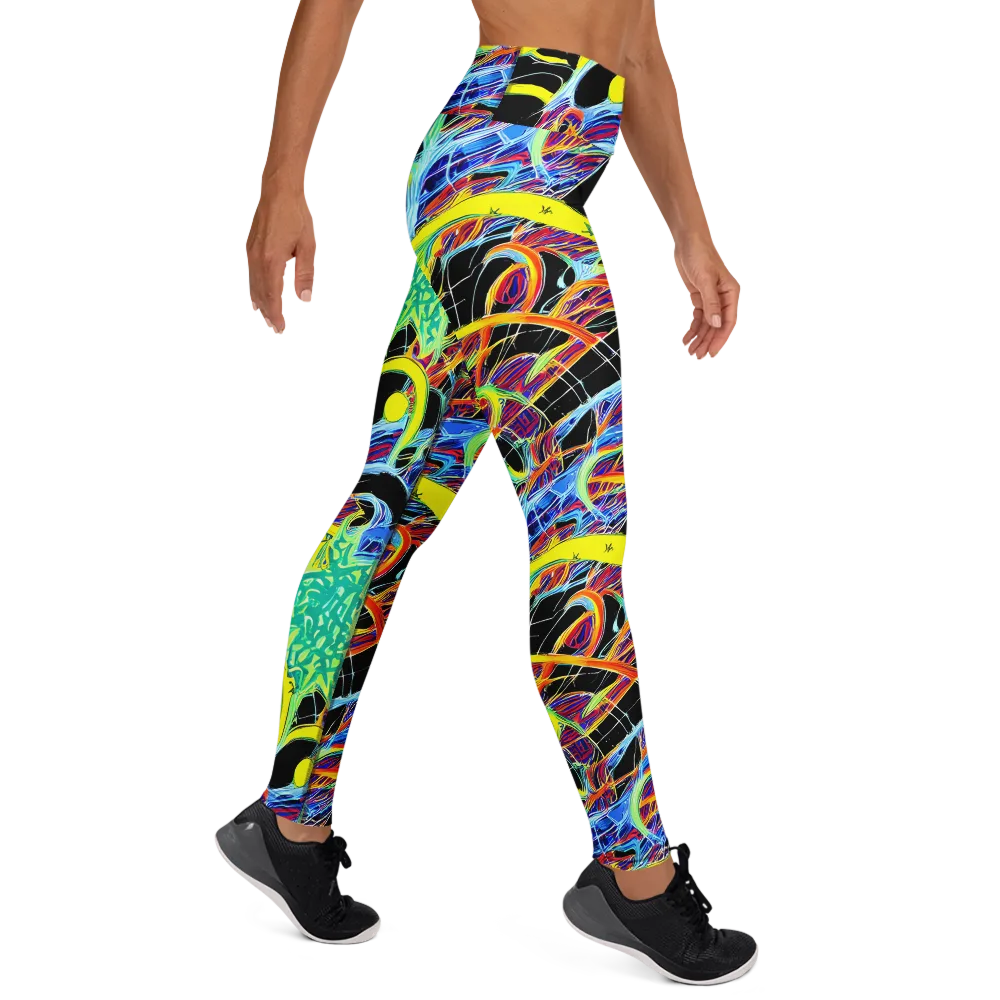Radiant Rebellion on Yoga Leggings — Right