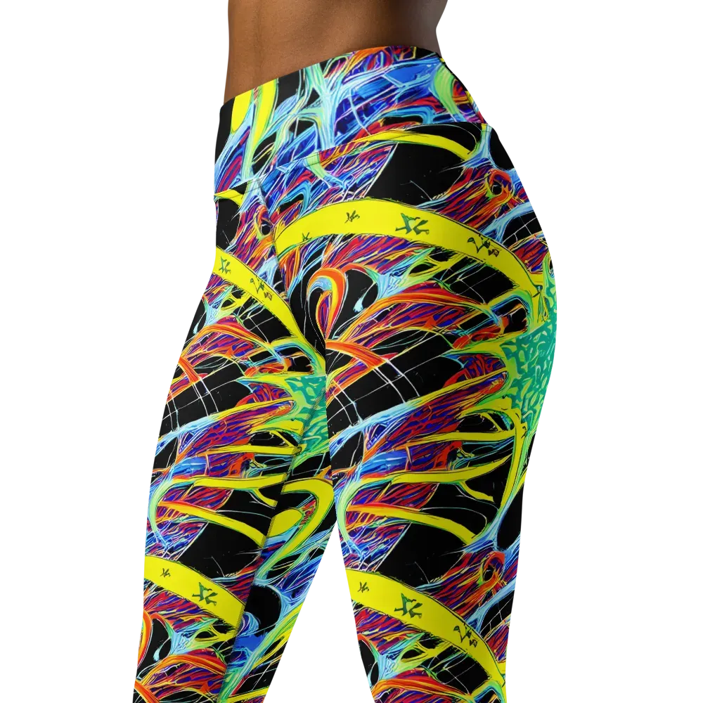 Radiant Rebellion on Yoga Leggings — Left Front