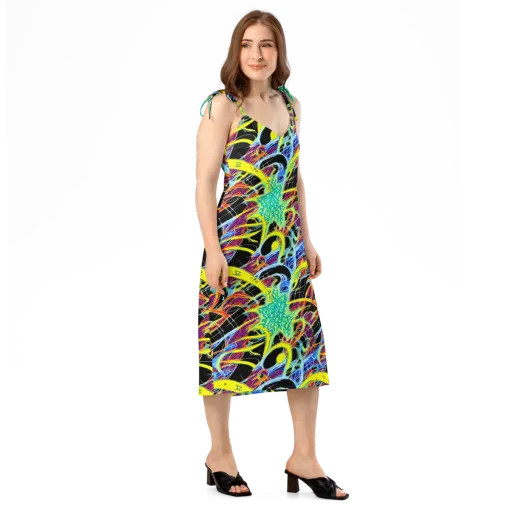 Radiant Rebellion on a Slip Dress