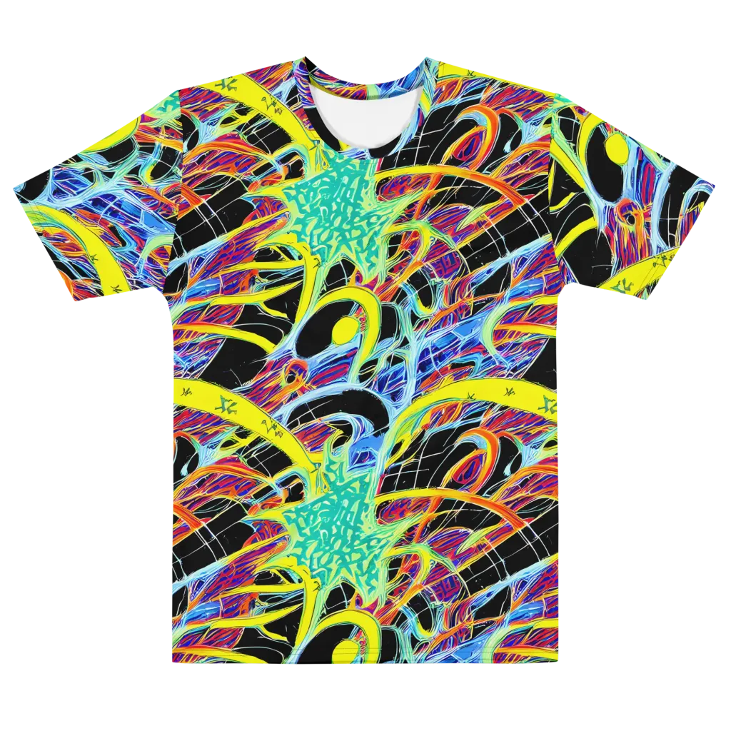 Radiant Rebellion on Men's Cotton Crew Neck T-Shirt — Front