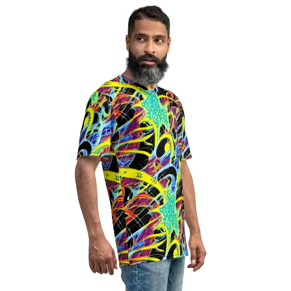 Radiant Rebellion on Men's Crew Neck T-Shirt — Right