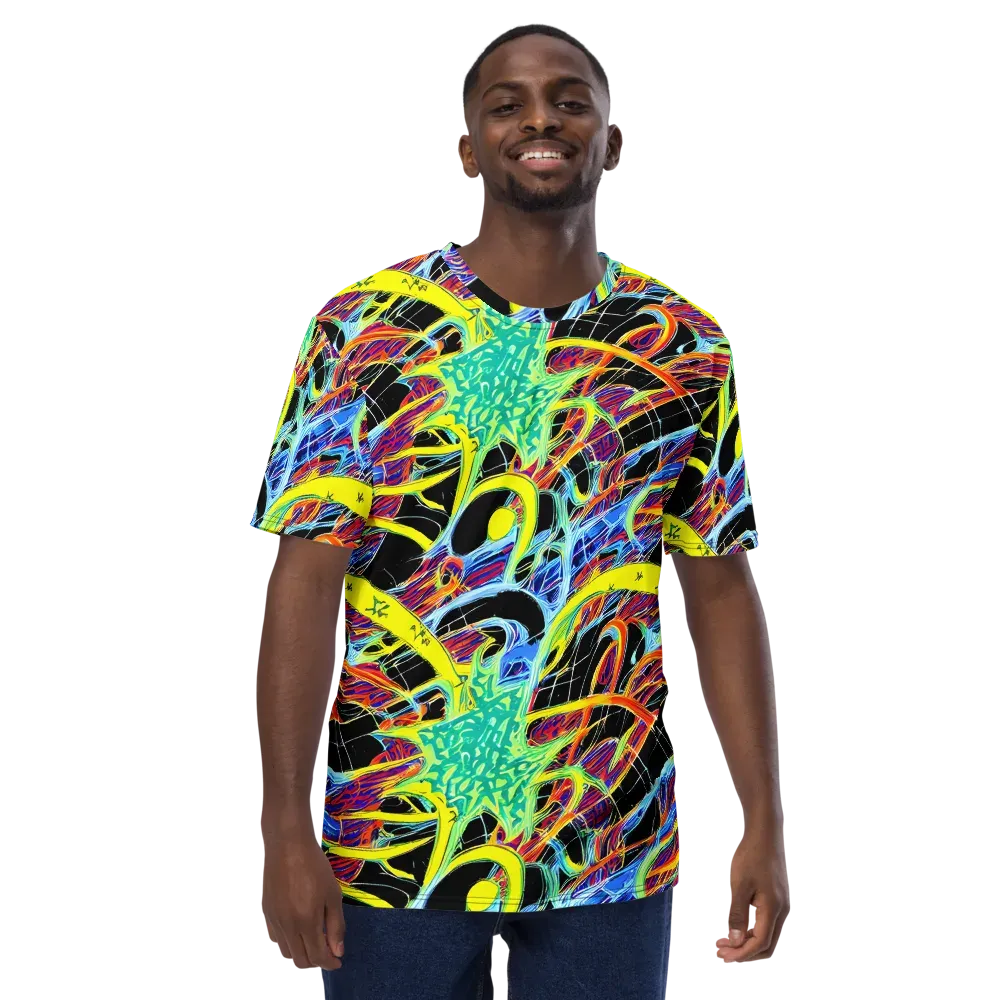 Radiant Rebellion on Men's Crew Neck T-Shirt — Front