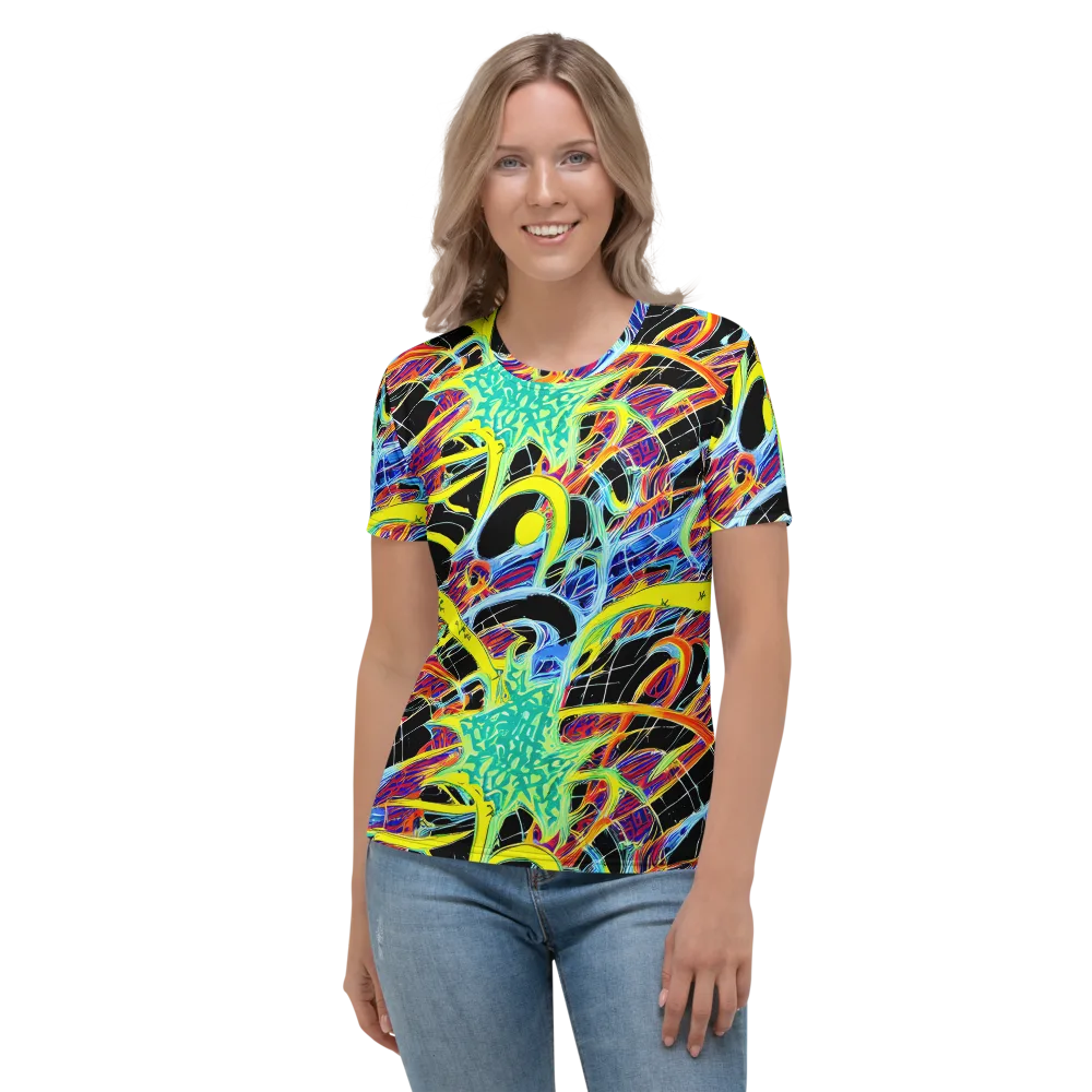 Radiant Rebellion on Women's Crew Neck T-Shirt — Front