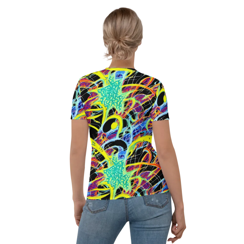 Radiant Rebellion on Women's Crew Neck T-Shirt — Back