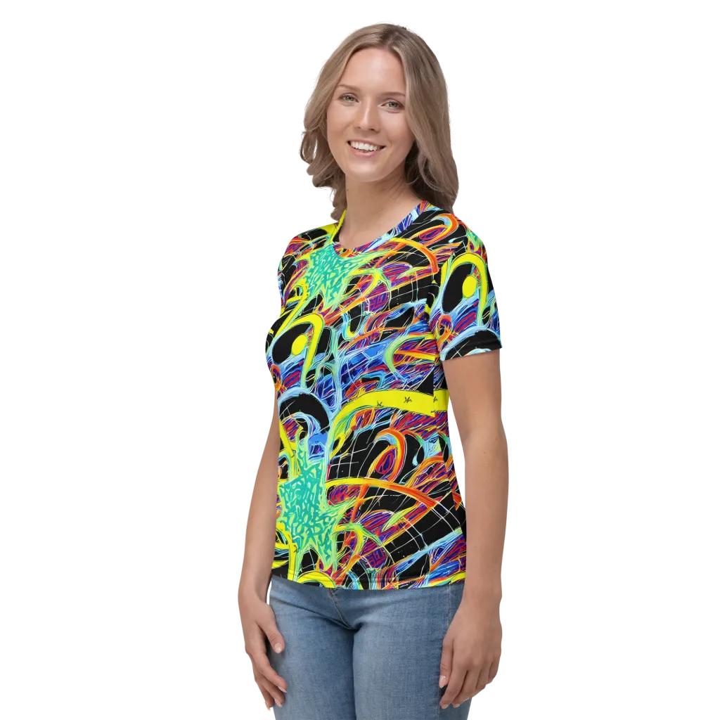 Radiant Rebellion on Women's Crew Neck T-Shirt — Left