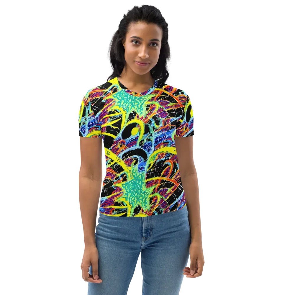 Radiant Rebellion on Women's Crew Neck T-Shirt — Front