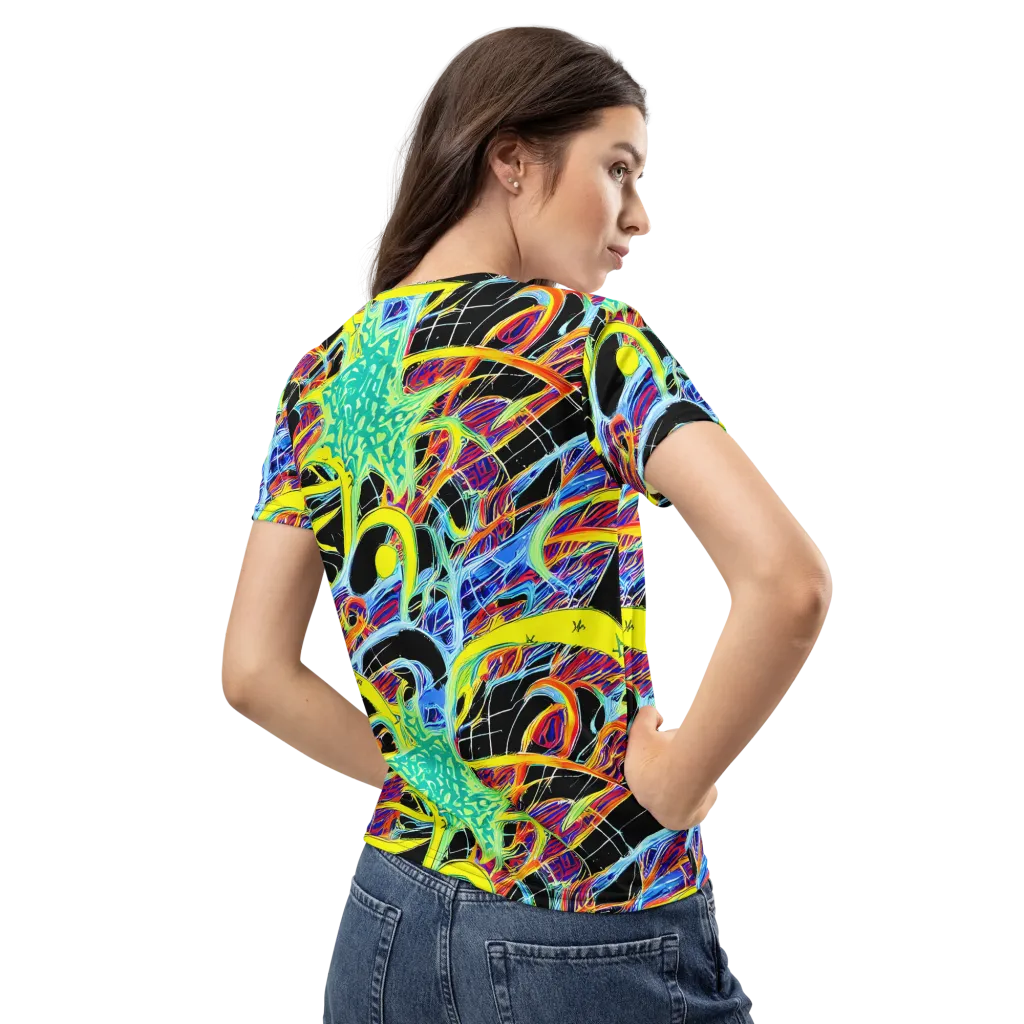 Radiant Rebellion on Women's Crew Neck T-Shirt — Back