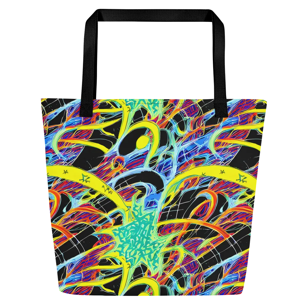 Radiant Rebellion on Large Tote Bag W/ Pocket — Front