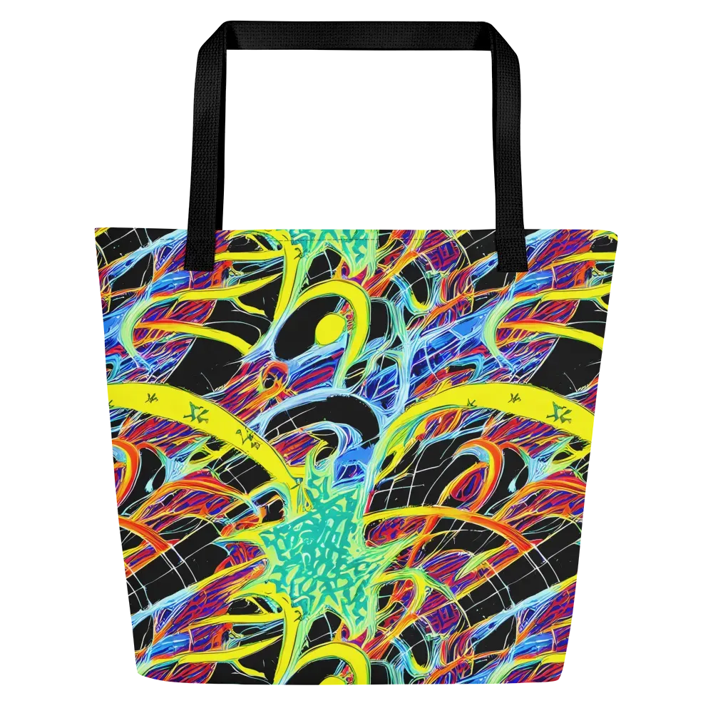 Radiant Rebellion on Large Tote Bag W/ Pocket — Front