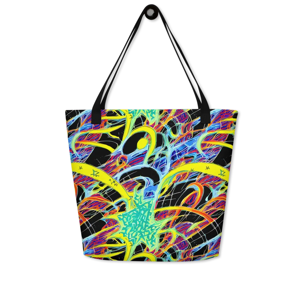 Radiant Rebellion on Large Tote Bag W/ Pocket — Front