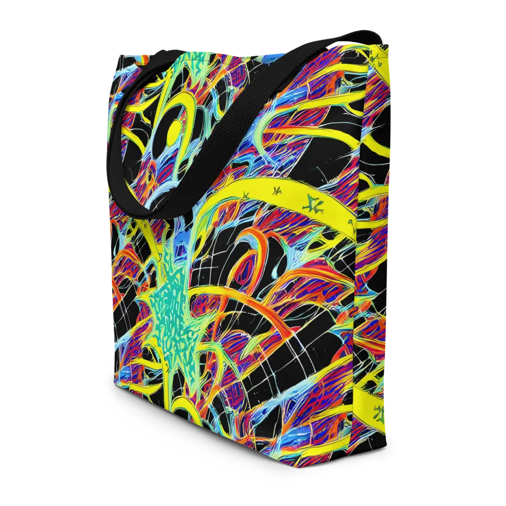 Radiant Rebellion on Large Tote Bag W/ Pocket — Front