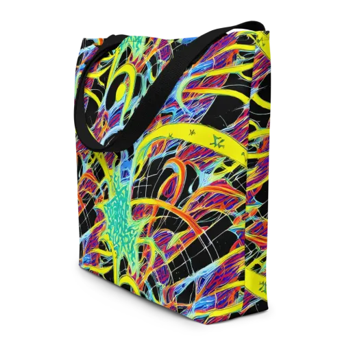 Radiant Rebellion on a Large Tote Bag W/ Pocket