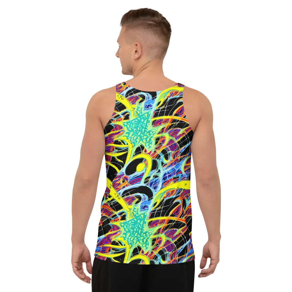 Radiant Rebellion on Men's Tank Top — Back