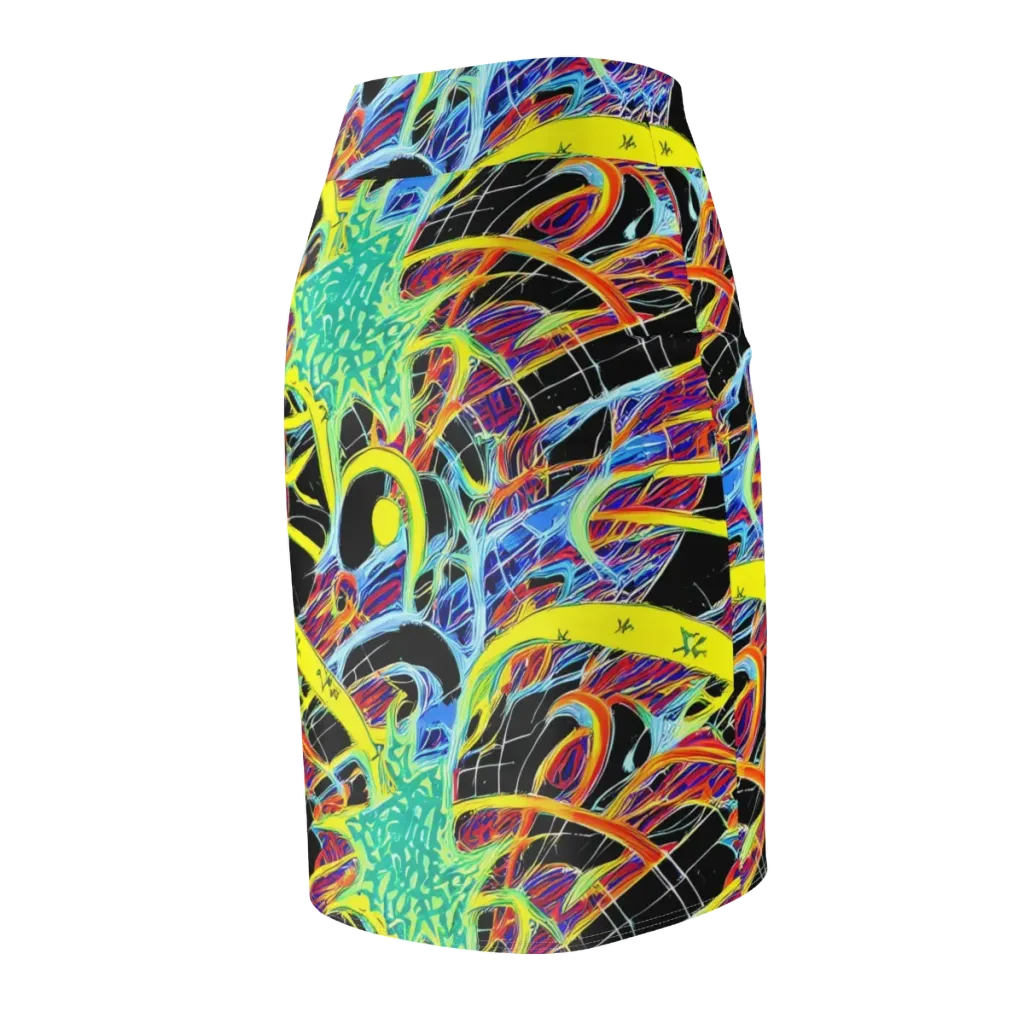 Radiant Rebellion on Pencil Skirt — Back Side