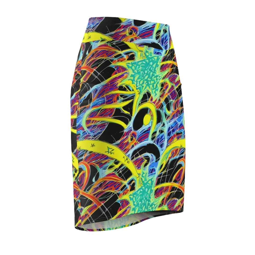 Radiant Rebellion on Pencil Skirt — Front Side