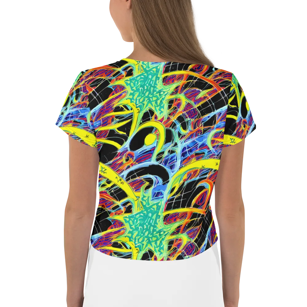 Radiant Rebellion on Crop Tee — Back