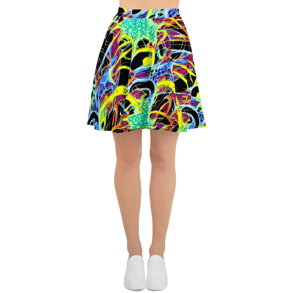 Radiant Rebellion on Skater Skirt — Front
