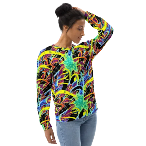 Radiant Rebellion on a Sweatshirt